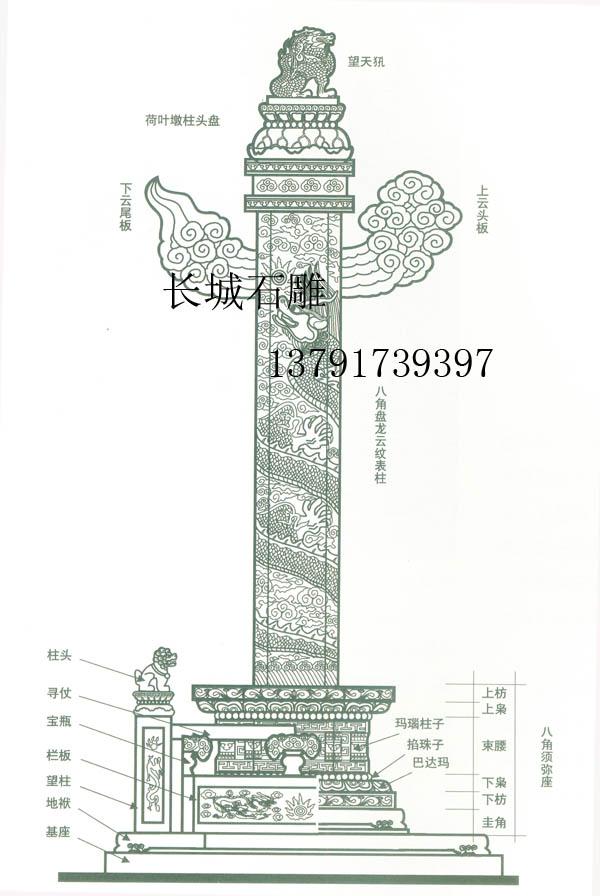 石雕华表图纸
