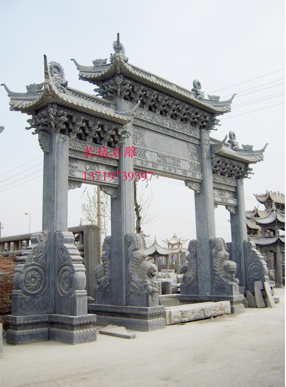 石牌坊，石雕牌坊，石雕牌楼