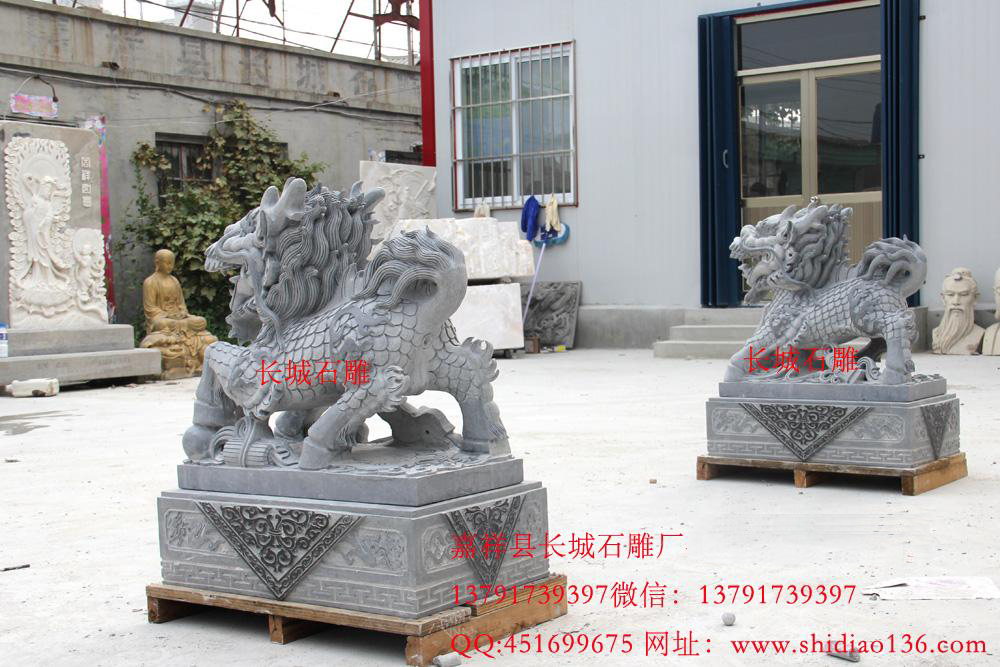 石雕麒麟怎么摆放才能镇宅辟邪、招财纳福呢？